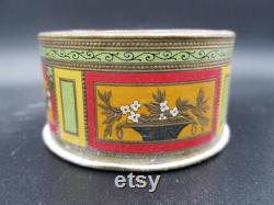 Antique French LT Piver Pompeia Art Deco Powder Box From Paris. Decorated Card Powder Box With Roman Lady Design On The Lid.