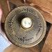 Antique French Ormolu Gilt Powder Box With Exquisite Miniature Painting Barbola Swag