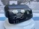 Antique French Vanity Jewelry Box Powder Jar Trinket Case Silver with Water Lilies