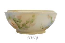 Antique GDA Limoges Hair Receiver Powder Trinket Box Hand Painted Roses Victorian Vintage Vanity Shabby Cottage Boudoir