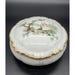 Antique GDA Limoges Porcelain Pastoral Country Fishing 5 Round Dresser Powder Box