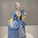 Antique Germany Vanity Powder Trinket Jar, Colonial Lady with Fan, Elegant Dresser Jar, Collectible Vanity Dish, Half Doll Related