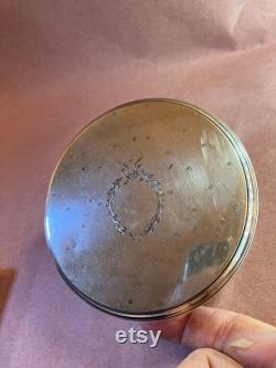 Antique Gorham Sterling Silver 37g and Crystal Powder Jar Trinkets B-5