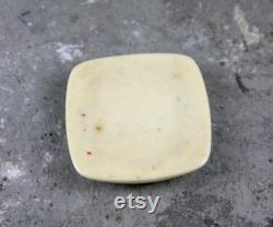 Antique Guilloche Celluloid, Metal, and Enameled Floral Poppies Powder Compact