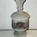 Antique Hand Painted Flower White Opaline Glass Vanity Dresser Powder Jar Victorian Brisol