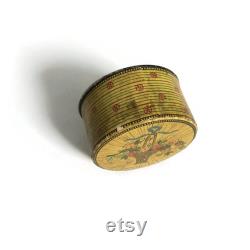 Antique Houbigant Powder Box, 1920s 1930s, Les Temps Des Lilas, Parisian, French Perfume Powder Collectible Packaging