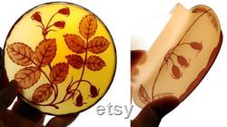 Antique LOETZ VELEZ Cameo Glass Puff Powder Box Art Nouveau Art Glass Vanity Boudoir Casket
