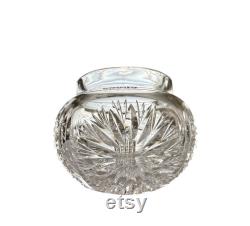 Antique La Pierre Sterling Silver and Cut Glass Vanity Jar