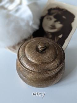 Antique Late Victorian 1890s Pozzoni's Complexion Powder Lidded Pot