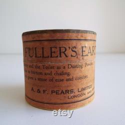 Antique Late Victorian Edwardian Era Pears Precipitated Fuller's Earth Dusting Powder Full Box Unopened Nursey and Toilet Powder