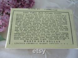 Antique Little Fairy's Bath Perfume Powder Advertising Box in Original Package Bathroom Decor c1920's