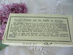 Antique Little Fairy's Bath Perfume Powder Advertising Box in Original Package Bathroom Decor c1920's