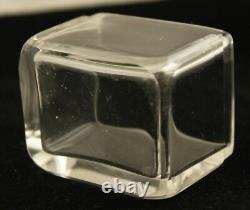 Antique Mappin & Webb Sterling Silver Glass Vanity Dresser Jar & Powder Box