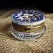 Antique Moser Glass and Brass Jewelry Casket Powder Box Glass and Enamel Trinket Box Art Glass Dresser Box Vanity