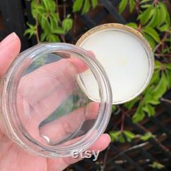 Antique Petit Point Trinket Pot Embroidered Silk Lid, English Vanity Decor