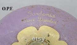 Antique Powder Compact, Vintage Face Powder Compact, Gardenia Face Powder, Langlois New York,