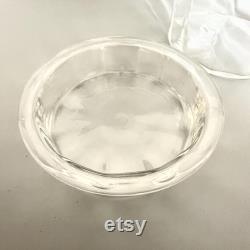 Antique Powder Glass Jar on Tray, Edwardian Silver Plated Vanity Box, Dressing Table Powder Pot, by Hukin, Heath and Sons, HH andS