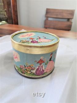 Antique Powder- Vintage Dusting Powder- Vanity Bedroom- Décor- Shabby Chic- Cottage- Country French Granny Chic- MCM- 1950's- Retro
