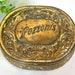 Antique Pozzonis Brass Powder Box Hinged Vanity Box