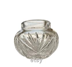 Antique R W and Sons Sterling Silver Cut Glass Powder Jar