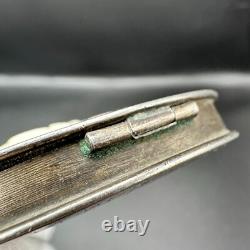 Antique Silver 875 Roses Powder Box Soviet Era