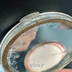 Antique Silver 875 Roses Powder Box Soviet Era