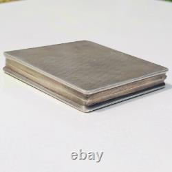 Antique Silver Ladies Powder Box 1950s