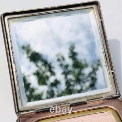 Antique Silver Ladies Powder Box 1950s