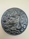 Antique Silver Vanity Face Puff Powder Box Compact Case with Mirror