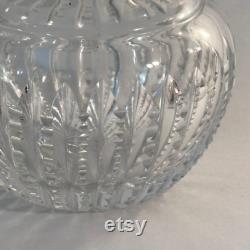 Antique Sterling Glass Dresser Jar with Faces and Grapes, Art Nouveau Vanity Powder Jar with Monogram, Sterling Repousse Dressing Table Jar