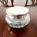 Antique Sterling Silver and Cut Glass Powder Jar No Monogram