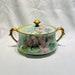 Antique T and V France Round Lidded Tureen with Flowers circa 1900