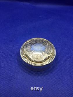 Antique Tiffany and Co Sterling Silver Powder Pill box 17415A Markers 2040 monogrammed