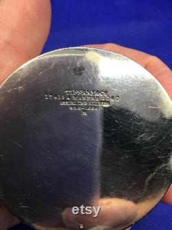 Antique Tiffany and Co Sterling Silver Powder Pill box 17415A Markers 2040 monogrammed