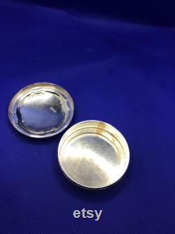 Antique Tiffany and Co Sterling Silver Powder Pill box 17415A Markers 2040 monogrammed
