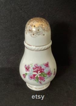 Antique Victorian Floral Porcelain Powder Shaker 6