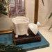 Antique Victorian Pressed Milk Glass Vanity Jar with Sculptural Royal Crown Handle Ca. 1900-19108