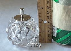 Antique Victorian Silver and Cut Glass Powder Jar From General A.M. Gray U.S.M.C.