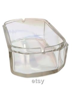 Antique WMF Vanity Jar Victorian Cut Crystal 1880s Brass Lid Soap Dish Trinket Box Rococo