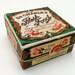 Antique advertised cardboard box, Dr. Charles Flesh Food, original label with roses, boudoir collectible antique American cardboard box