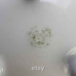 Antique pre-1921 Nippon footed Hair Receiver and Powder Dish Trinket Box Hand painted Porcelain Vanity set Japan