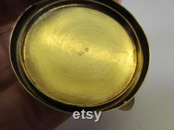 Antique solid 14k gold pill or powder box that can hang as a pendant or on a chatelaine 18.8 grams