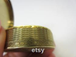 Antique solid 14k gold pill or powder box that can hang as a pendant or on a chatelaine 18.8 grams