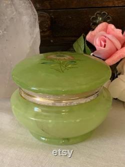Apple Jade Vanity Jar