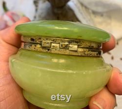 Apple Jade Vanity Jar