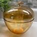 Apple Powder Box 1940s Marigold Powder Box by Jeannette Glass.Vintage Marigold Apple Powder Box.Carnival glass Apple Powder Box