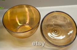 Apple Powder Box 1940s Marigold Powder Box by Jeannette Glass.Vintage Marigold Apple Powder Box.Carnival glass Apple Powder Box