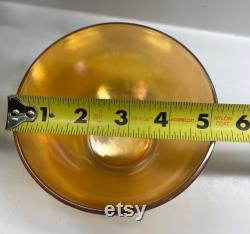 Apple Powder Box 1940s Marigold Powder Box by Jeannette Glass.Vintage Marigold Apple Powder Box.Carnival glass Apple Powder Box