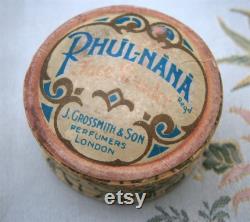 Art Deco 1920s J Grossmith and Sons Phul-Nana Miniature Face Powder Box Packaging Boudoir