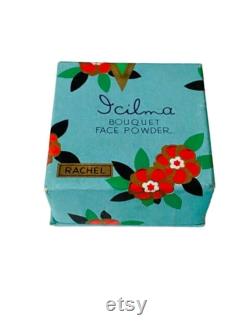 Art Deco 1940's Icilma Bouquet Face Powder Box Unused and Full